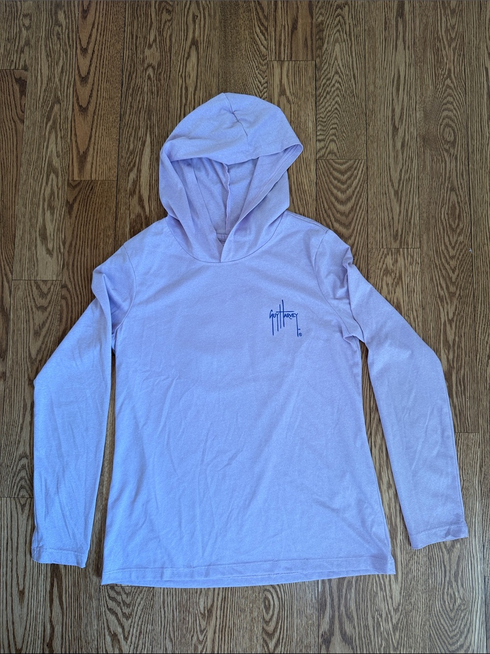 Guy Harvey Lavender Hooded Long Sleeve Kids Top